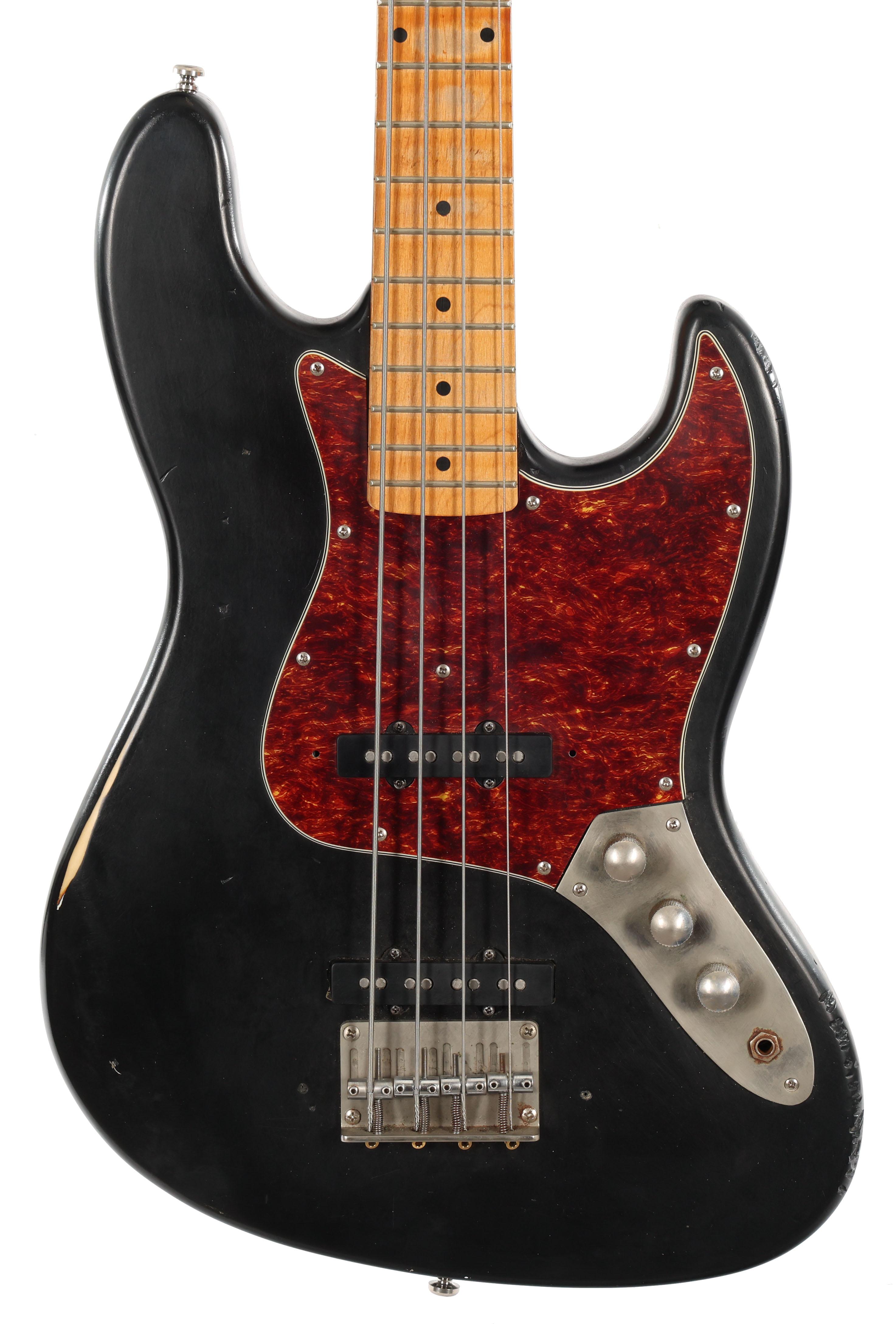 ベース #30 JB type All lacquer multilayer relic Second Hand Relic Guitars The Hague J Bass in Black - Andertons